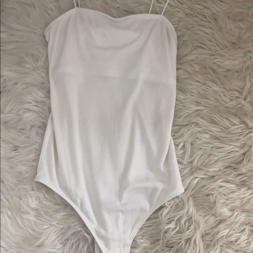 BRAND NEW WHITE TANK TOP BODY SUIT